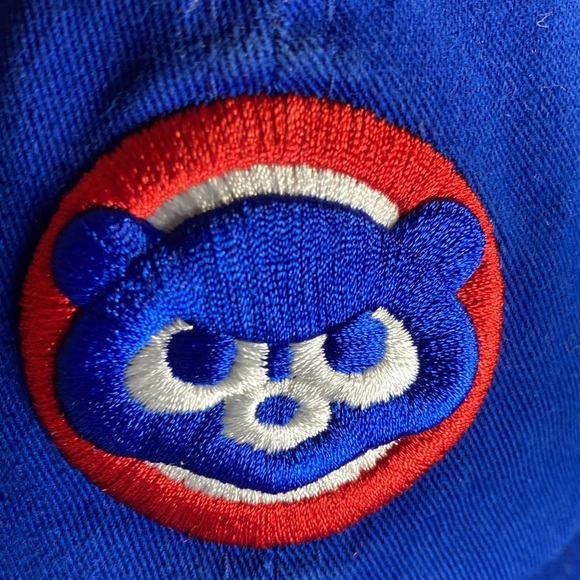 EUC MLB Chicago Cubs Strapback Cap Nee Era Cubby Logo Blue - Picture 5 of 9